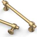 Asidrama 10 Pack 5 Inch(128mm) Champagne Bronze Cabinet pulls Kitchen Cabinet Handles, Cabinet Pulls Kitchen Cabinet Hardware for Cupboard Drawer Pulls (5" Hole Center)