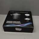 12'' Rain Shower Head Combo, High Pressure Rainfall Shower Head with 16'' Flexible Height/Angle Adjustable Extension Arm, 5 Setting Spray Hand held Shower Head, Nickel