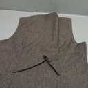 Men's Slim Fit Sleeveless Suit Vest Double Breasted Herringbone Tweed Business Waistcoat Size M