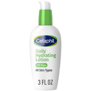 Cetaphil Daily Hydrating Lotion for Face, With Hyaluronic Acid, 3 fl oz, Lasting 24 Hour Hydration, for Combination Skin, No Added Fragrance, NonComedogenic