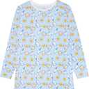 Little Sleepies Mens Pajamas Top, Soft Viscose from Bamboo, Family Matching (Blue, XXL)