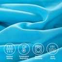 4 Piece King Size Sheet - Cooling Bed Sheets Set, Blend Rayon Derived from Bamboo, Breathable Soft Hotel Luxury Bedding & Pillowcases, Silky Fit 16 inch Extra Deep Pocket, Oeko-Tex - Aqua