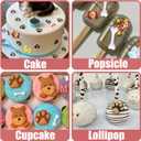 3 x Forest Animals Fondant Molds 4 Pcs, Dog Paw & Bone Fondant Molds Zoo Animal Chocolate Silicone Mold for Cake Decoration Candy Sugar Cupcake Topper Cake Pop Popsicle Polymer Clay Crafts