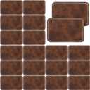 20Pcs Leather Patches for Hats Rectangle Leather Hat Patches for Laser Engraving Faux Leathers Patche for Hats 3 x 2 Inches Custom Fabric Repair Sew Laser Supplies for DIY Cap/Beanies/Stocking/Backpa