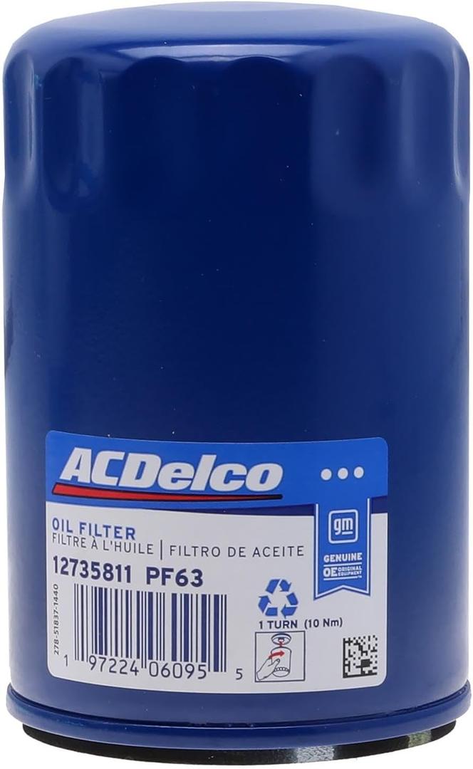 ACDelco GM Original Equipment PF63 (12735811) Engine Oil Filter (1 Pack)