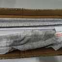 LazBlinds No Drill TDBU Roman Shades, Blackout - Grey, 35" W x 64" H