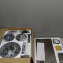 2 Pack Farmhouse 42 Inch Ceiling Fans with Lights, Industrial Caged Ceiling Fans for Bedroom Living Room, Double-Sided 5 Blades Rustic Ceiling Fan-Black Gold