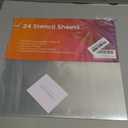 Easy Cut Stencil Sheet Set of 24-12”x12” Acetate Mylar for Cricut Vinyl Cutting – Craft Material