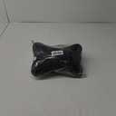 DS. DISTINCTIVE STYLE Car Neck Pillow 2 Pieces PU Leather Travel Pillow for Head Rest Neck Support for Car Seat - Black