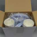 Tioncy 200 Pcs Blue Disposable Paper Plates Cups and Napkins Party Supplies Serve 50 Guests Disposable Paper Dinnerware Set for Birthday Wedding Baby Shower Family Picnic