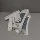 Forbena Potty Training Toilet Seat with Step Stool Ladder, Toddler Kids Potty Seat for Boys Girls, Non Slip Foldable Toilet Training Seat with Soft Cushion, Comfortable Handles (White-Grey)