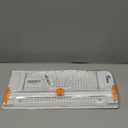 Firbon A4 Paper Cutter 12 Inch Titanium Paper Trimmer Scrapbooking Tool with Side Ruler for Craft Paper, Coupon, Label, Cardstock (White)