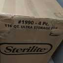 Sterilite 116 Quart Ultra Latch Storage BOX, Clear