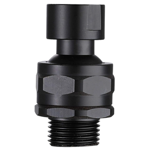 Shower Head Swivel Ball Adapter Brass Adjustable Shower Arm Connector Universal Showering Component (Matte Black)