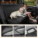 URPOWER Dog Car Seat Cover for Back Seat - Waterproof Non-Slip Car Seat Protector for Dogs Pet, Scratchproof Back Bench Seat Covers for Full-Size SUVs & Pickup Trucks, Black