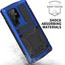 JGY Samsung S23 Plus Metal Case with Kickstand Built-in Screen Protector Camera glass Sturdy Military Aluminium Armor Durable Full Body Heavy Duty Shockproof Drop Tested Case for S23 Plus (Blue)