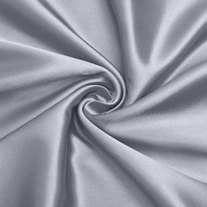 VACVELT Charmeuse Satin Fabric by The Yard, 60 Inch Wide Silver Grey Satin Fabric Shiny & Soft Cloth Fabric, Silky Satin Fabric for Bridal Dress, Wedding Decorations, Crafts, Sewing, Draping (1 Yard)