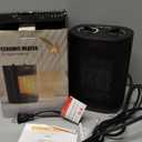 1500W Space Heaters for Indoor Use, Portable PTC Ceramic Space Heater, Small Space Heater with Thermostat, Three Modes, Overheat and Tip-Over Protection for Office Home (BLACK)