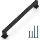 Coinkoly 10 Pack 7"(177mm) Black Kitchen Cabinet Pulls Matte Black Cabinet Handles Drawer Pulls Cupboard Hardware for Cabinets CK0078