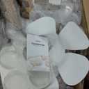 CAROTE 21Pcs Pots and Pans Set, Nonstick Cookware Sets, White Granite Induction Cookware Non Stick Cooking Set w/Frying Pans & Saucepans(PFOS, PFOA Free)