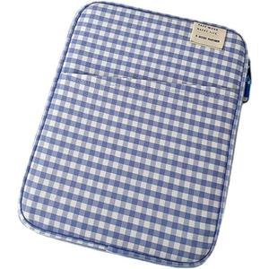 11-13Inch Cute Puffy Laptop Sleeve Fairycore Carrying Laptop Bag Cover Kawaii Tablet Liner Pouch Cottagecore Office Accessories (11inch,Blue)