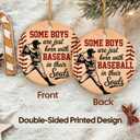NewEleven Baseball Gifts - Baseball Ornaments for Christmas Tree, Baseball Lover, Men, Boyfriend, Him - Some Boy Funny Ornament, Present for Boys - Christmas Ornaments