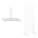 Black Wire Grid Display Legs - Set of 2 (for Use with Any Existing 2W Grid Or Slat Grid Panels)