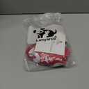 Lanyarco Snowman Pet Dog Christmas Pajamas PJS, Cute Cotton Snowflake Xmas Outfit for MEDIUM Dogs, Red Large Back Length 19"