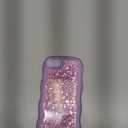 ZTOFERA for iPhone 7/8/SE Case 4.7", Cute Curly Wavy Design with Glitter Sequins,Luxury Aesthetic Bling Sparkly Shockproof Protective Phone Case for iPhone 7/8/SE-Glitter Purple