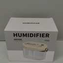 DIGIX Rechargeable Portable Humidifier-Smart Display,Night Light,Easy Clean,1.4L Small Humidifiers for Bedroom Baby, Personal Mini Humidifier for Travel Home Plants,3 Mist Modes, Auto Shut-Off (White)