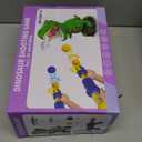 Dinosaur Shooting Toys for Kids 3-5 Years, Movable Target Shooting Games with 2 Air Pump Launcher, Interactive Competition Game Gift for Boys and Girls Ages 3 4 5 6 7 8 Years Old (2 Popper Guns)