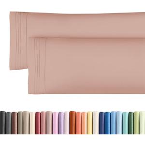 Body Pillowcases Set of 2-20x54 Long Body Pillow Case - Soft Body Pillow Cover for Sleeping & Side Sleepers - Comfy, Wrinkle & Fade Free - Machine Washable w/Envelope Enclosure Mauve