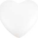 NUOBESTY White Heart-Shaped Foam Model Blank Love Foam for Valentine's Day Wedding Festive DIY Craft (23CM)