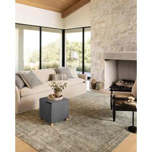 Loloi Amber Lewis Morgan Collection MOG-04 Sea/Sage 5'-0" x 7'-0" 38" Thick Area Rug feat. CloudPile, Neutral, Room Dcor, Vintage Inspired, Livingroom, Bedroom, Dining Area