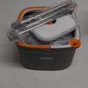 Mop and Bucket Set, Easy-to-use Spin Mop with Separate Dirty Water System, Deep-Cleaning Mops for Floors, Versatile Mops for Walls