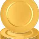 10Pcs Gold Charger Plates Bulk Wedding - 13" Premium Gold Chargers for Dinner Plates, Decorative Charger Plates for Events & Parties