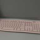 Logitech MK270 Wireless Keyboard and Mouse Combo for Windows, 2.4 GHz, 8 Multimedia Keys, PC, Laptop, Wireless Keyboard Compact Mouse Combo - Rose (1 Pack)