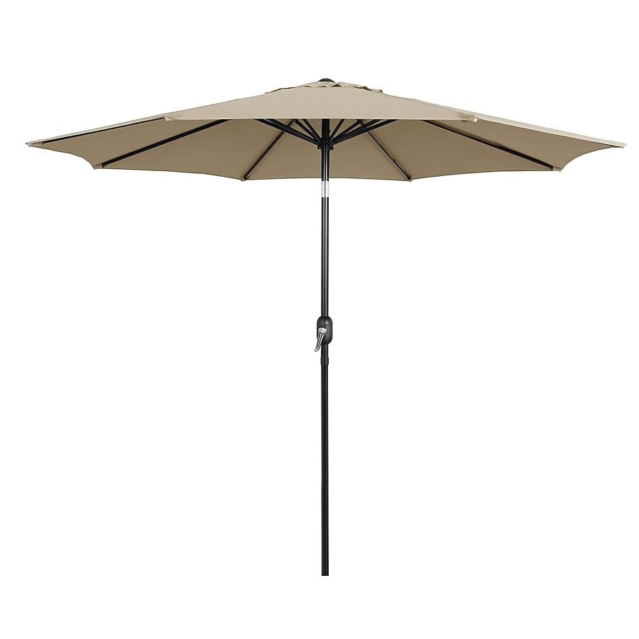 AE Outdoor 9FT Steel Beige Push-button Tilt Patio Umbrella