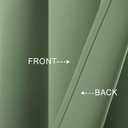 Mrs.Naturall Sage Green Valance Curtains for Windows 36x16 Inch Length