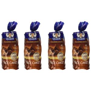Quaker, Rice Cakes, Chocolate Crunch, 6.56oz Bag (Pack of 4), BB Date 12/08/2025