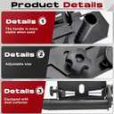 45 Degree Tile Chamfering Tool Kit Include a 45 Degree Angle Cutting Tool with Handle and Dust Removal Pipe, 3 Diamond Blades and a Pair of Work Gloves for 115 to 125mm Angle Grinders