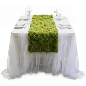 Fake Moss for Crafts 39.37" x 78.74" Artificial Moss for Indoor Plants Decorating Dark Green Faux Grass for Planters Crafts DIY Table Centerpieces Fairy Garden Floral Wedding 100 x 200cm