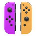 Sylphidara Replacement for Nintendo Switch Controller, Switch Controllers Compatible with Nintendo Switch/OLED/Lite, Support Dual Vibration/6-Axis Gyro/Motion Control/Wake-up (Purple&Orange)