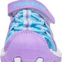 BODATU Girls Summer Outdoor Beach Sports Closed-Toe Sandals Blue/Purple, 13 Little Kid