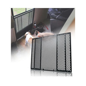 RV Screen Door Protector for Dogs, Adjustable RV Screen Door Pet Protector Guard, Black(Patented Design)