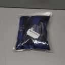 Malier Classic Plaid Fleece Dog Coat Jacket with Pocket, Windproof Warm Dog Coat Vest Winter Pet Clothes Apparel for Small Medium Large Dogs (Blue, Medium)