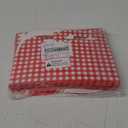 Red and White Gingham Treat Boxes 24 Pieces Candy Gable Boxes Goodies Boxes Cardboard Present Boxes with Handles for Birthday Party Family Dinner Picnic Barbecue Mother's Day Party