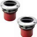 TRQ 2 Piece Locking Hub Set Compatible with 2011-2021 Ford F-250 Super Duty F-350 Super Duty 2011-2017 F-450 Super Duty F-550 Super Duty