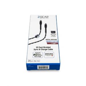 10 Foot Braided Synk & Change Cable