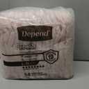 Depend Night Defense Adult Diapers, Incontinence & Postpartum Bladder Leak Underwear for Women, Disposable, Overnight, Large, Blush, 56 Count (4 Packs of 14)
